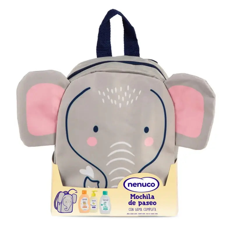 Nenuco Baby Pack Porte-bébé Eléphant, avec Cologne, Savon et Shampoing, 3x200ml
