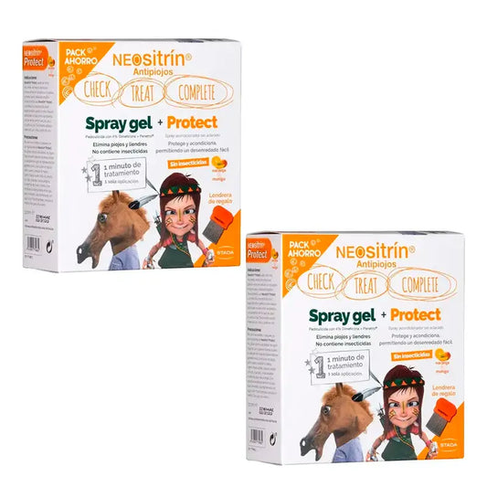 Neositrin Protection Pack + Spray Gel + Lendrera, Pack 2 unités