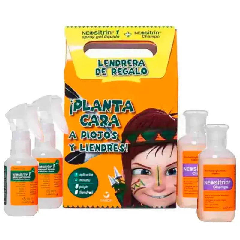NEOsitrin® Spray + Shampooing anti-poux, paquet de 2 x 100 ml