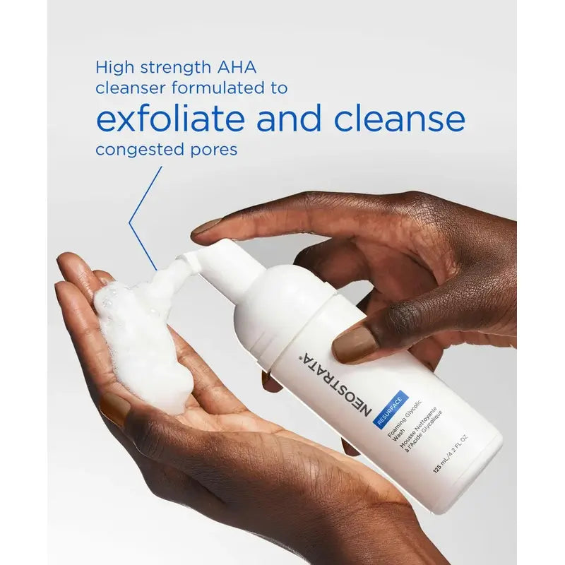 Neostrata Glycolic Acid Cleansing Foam, Exfoliant pour le visage avec 20% AHA 125ml