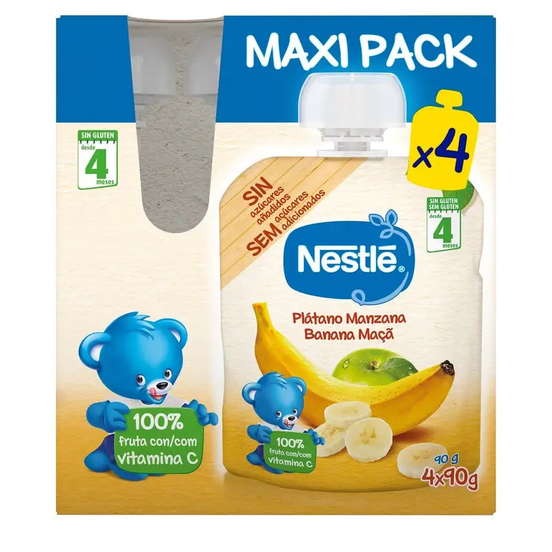 Sachet Nestlé Banane Pomme, 4X90g