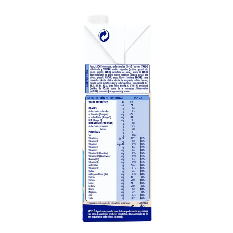 Nestlé Nativa Biscuit de croissance 3 ans, 1L
