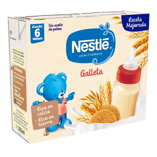 Nestlé Brik Milk & Cereals 8 Cereals with Maria Biscuit, 2X250 g