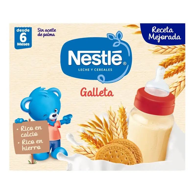 Nestlé Brik Milk & Cereals 8 Cereals with Maria Biscuit, 2X250 g
