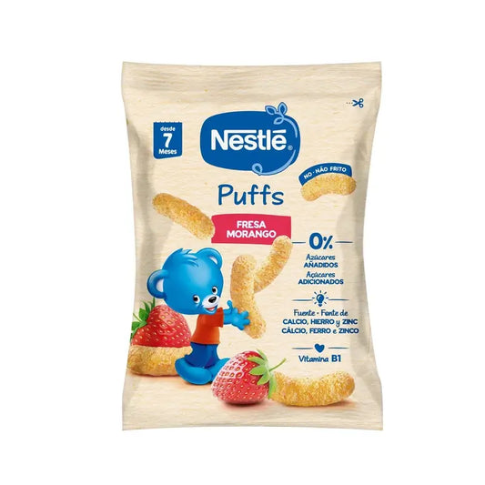 Nestlé Healthy Snacking Happy Puffs Maïs à la fraise, 28g