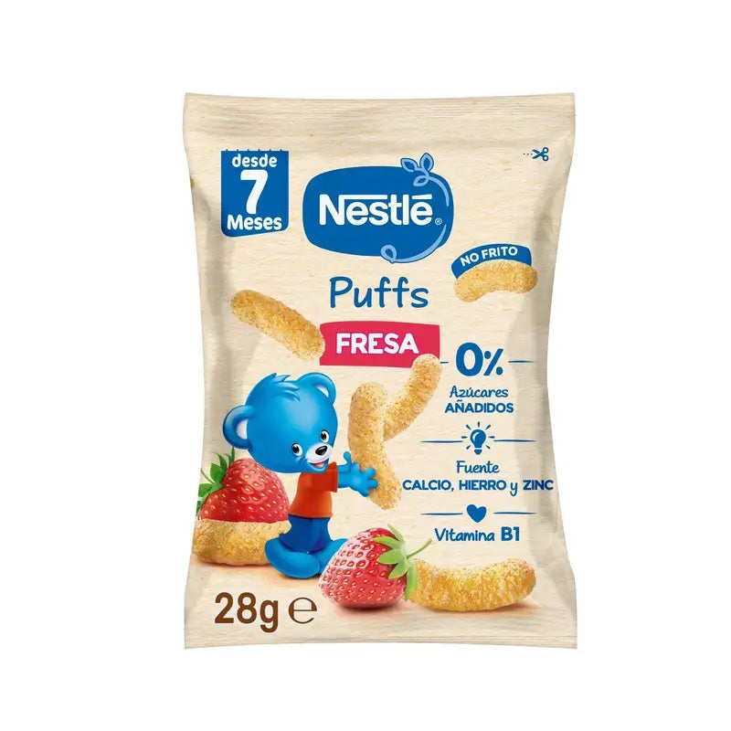 Nestlé Healthy Snacking Happy Puffs Maïs à la fraise, 28g