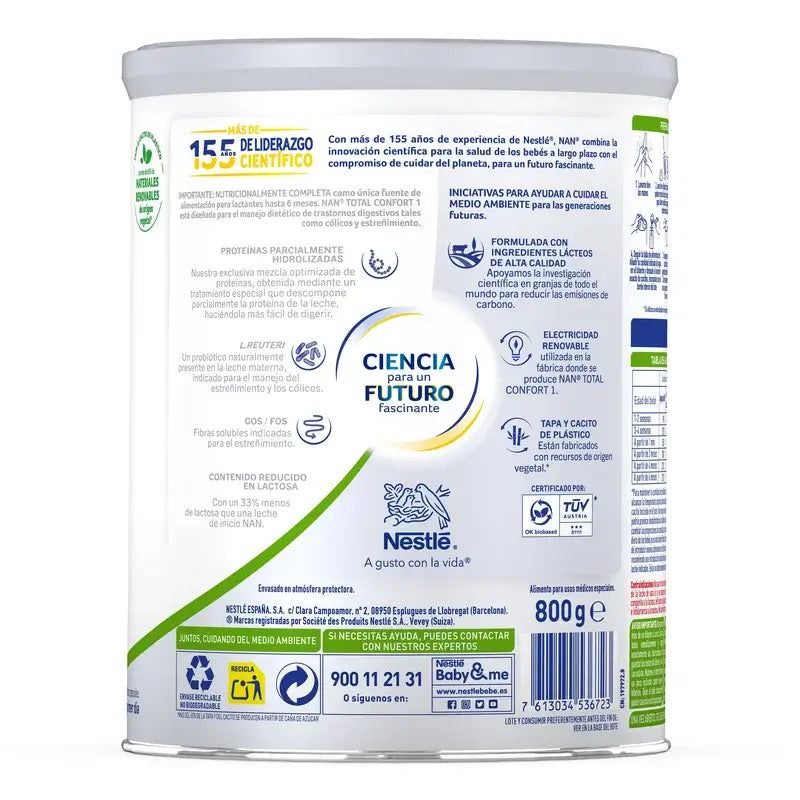 Lait infantile Nestlé Nan Total Comfort 1, 800g