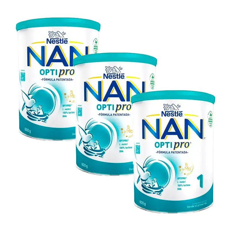 Nestlé Nan Optipro 1 Lait de démarrage, 3x800 g