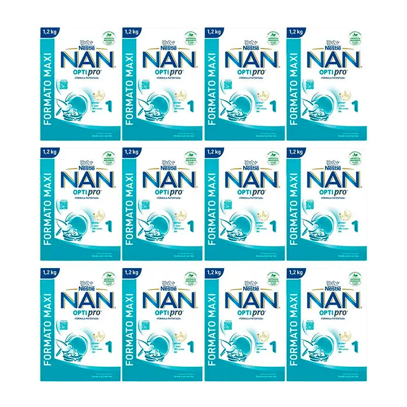 Nestlé Nan Optipro 1 Lait de démarrage, 12X1200 g