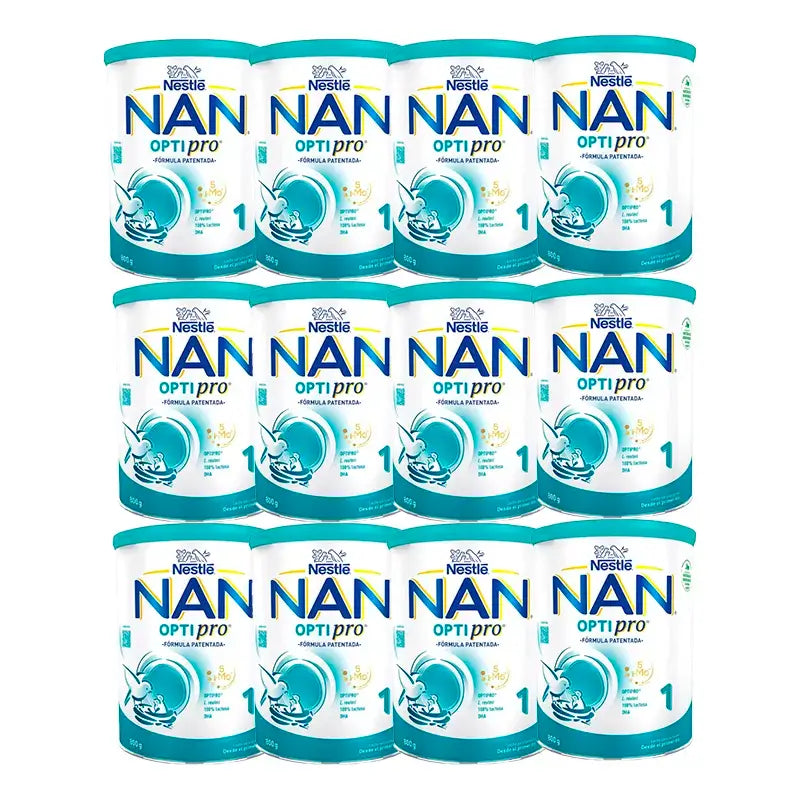 Nestlé Nan Optipro 1 Lait de démarrage, 12X800 g
