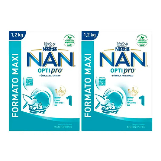 Nestlé Nan Optipro 1 Lait de démarrage, 2X1200 g