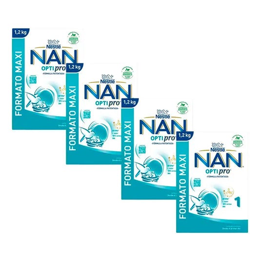 Nestlé Nan Optipro 1 Lait de démarrage, 4X1200 g