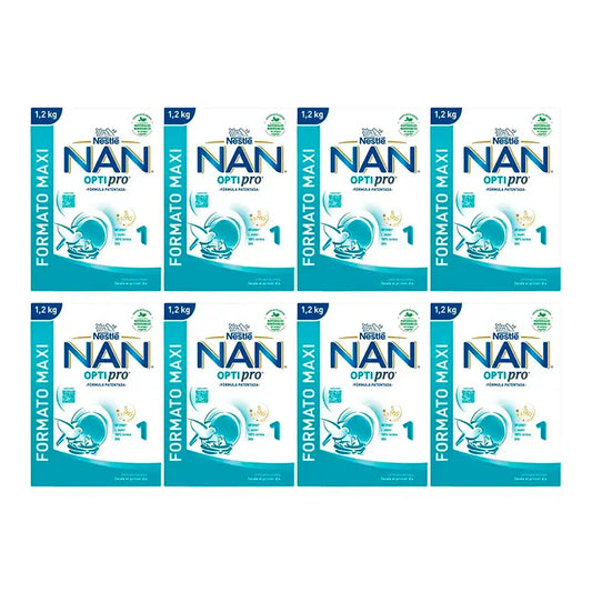 Nestlé Nan Optipro 1 Lait de démarrage, 8X1200 g