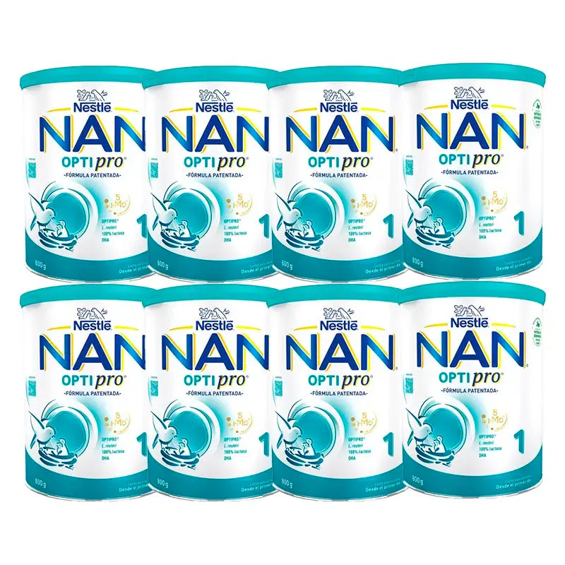 Nestlé Nan Optipro 1 Lait de démarrage, 8X800 g
