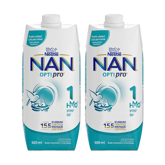 Nestlé Nan Optipro 1 liquide, 2X500 ml