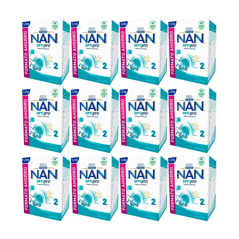 Nestlé Nan Optipro 2 Lait maternisé, 12X1200g