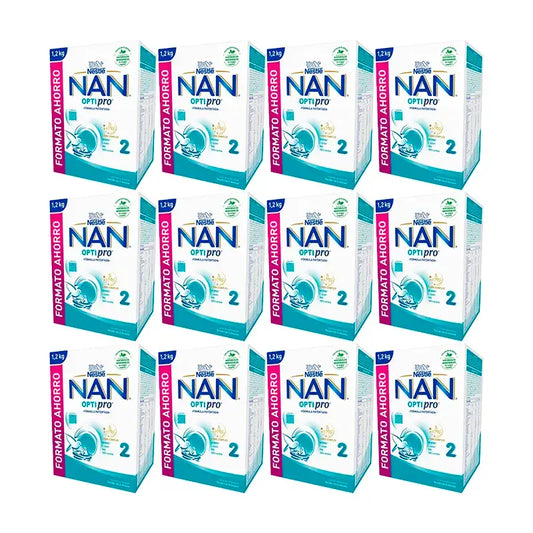 Nestlé Nan Optipro 2 Lait maternisé, 12X1200g