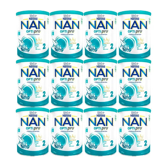 Lait maternisé Nestlé Nan Optipro 2, 12X800g