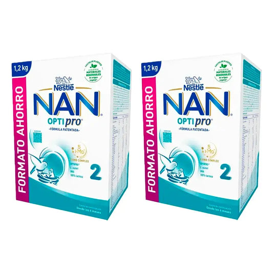 Nestlé Nan Optipro 2 Formula, 2X1200g