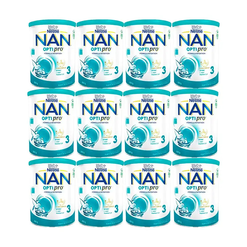 Nestlé Nan Optipro 3 Lait de croissance, 12X800g