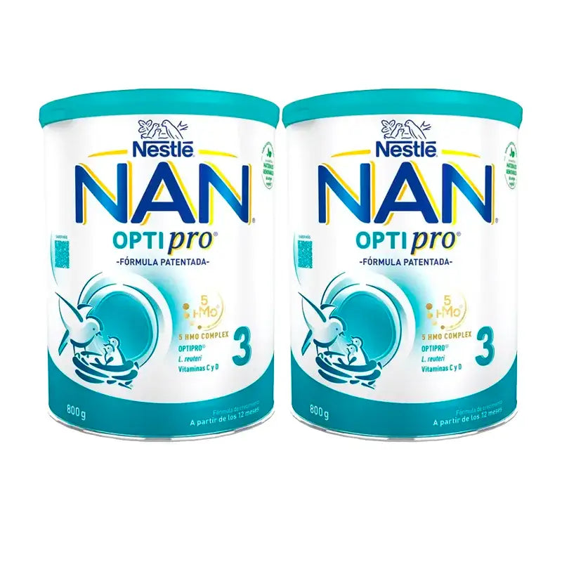 Nestlé Nan Optipro 3 Lait de croissance, 2X800 g