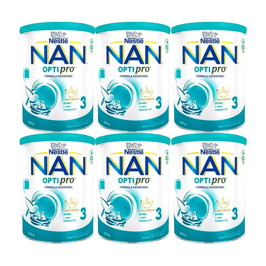 Nestlé Nan Optipro 3 Lait de croissance, 6x800 g