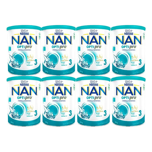 Nestlé Nan Optipro 3 Lait de croissance, 8X800g