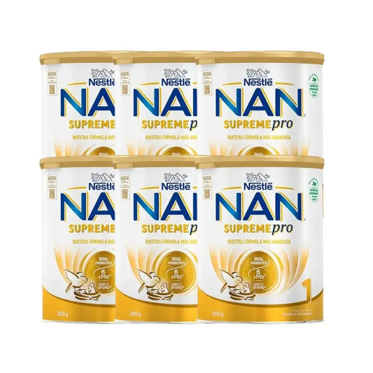Nestlé Nan Supreme Pro 1 Lait de démarrage, paquet de 6x800 gr