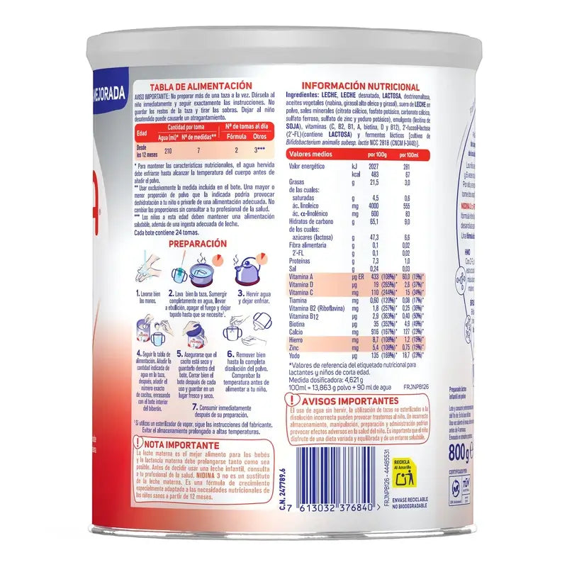 Nestlé Nidina 3, 800g