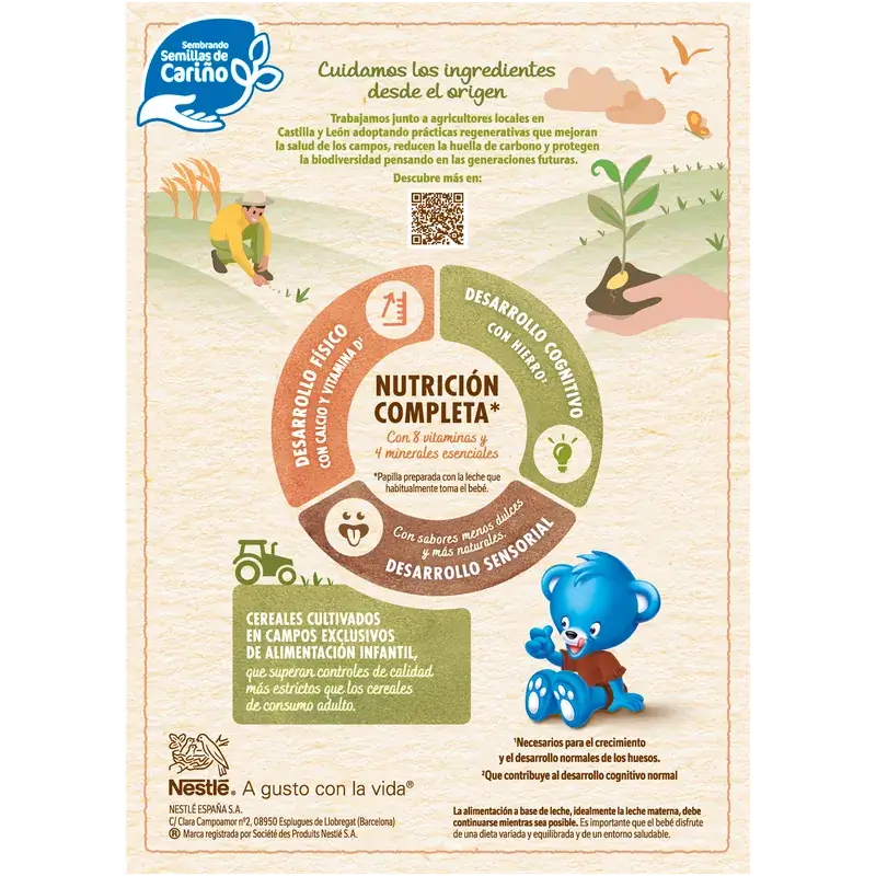 Nestlé Bouillie aux 8 céréales 0 % de cacao, 330 g
