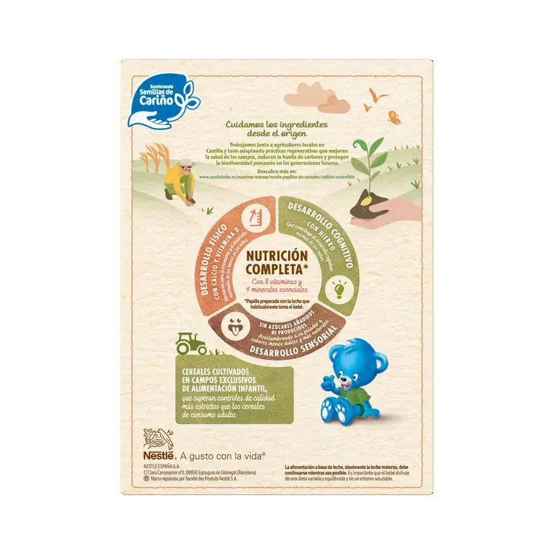 Nestlé Bouillie aux 8 céréales, 0 % de fruits, 330 g