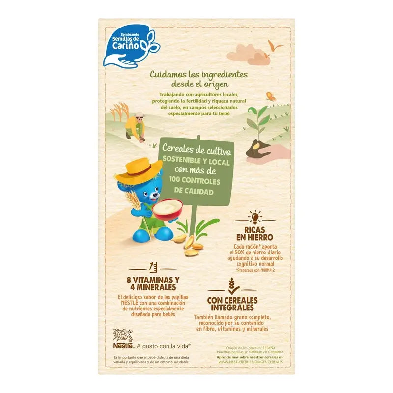 NESTLÉ Papilla 8 Céréales avec miel, 950g