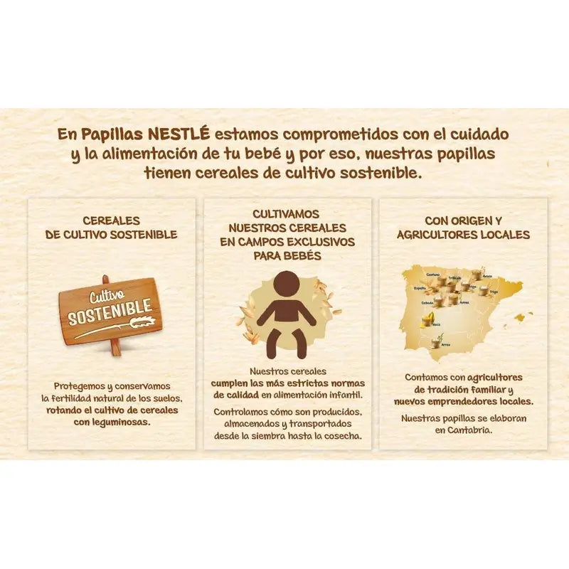 NESTLÉ Papilla 8 Céréales avec miel, 950g