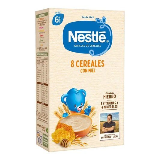 Nestlé Baby Food 8 Cereals With Honey, 475g