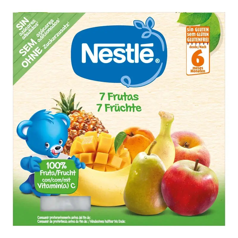 Portion de fruits Nestlé Puree 7, 4X100g