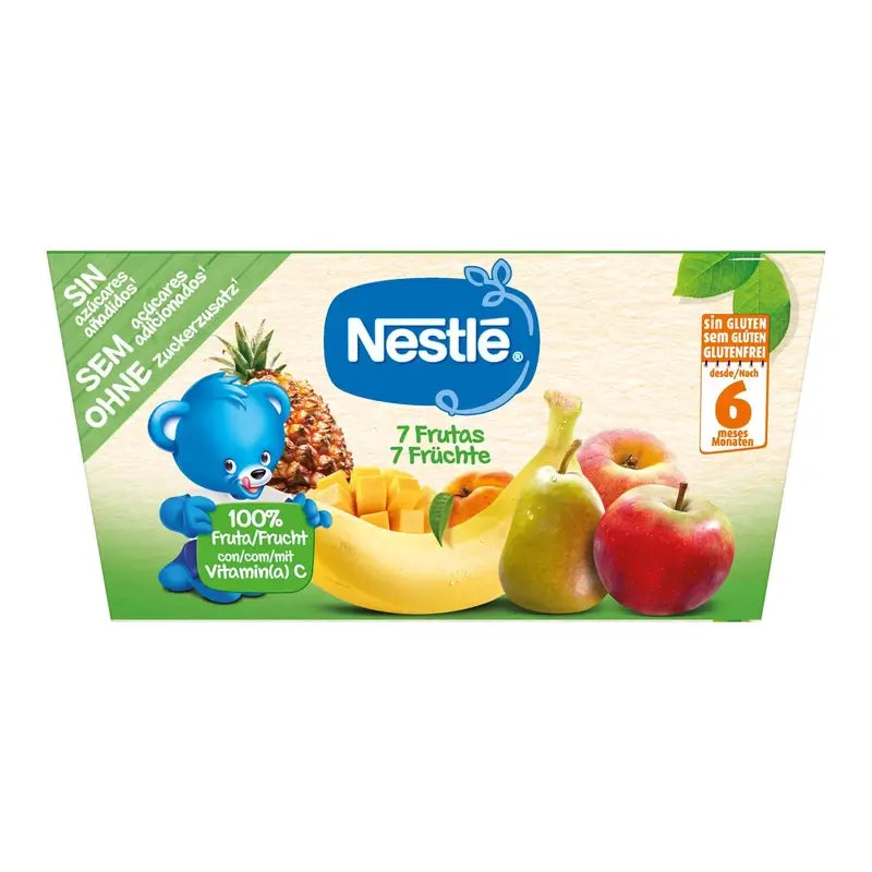 Portion de fruits Nestlé Puree 7, 4X100g