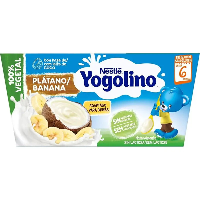 Yogolino Noix de Coco Banane, 4x90g
