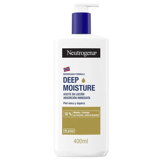 Neutrogena Crème hydratante pour le corps à l'huile d'amande, 400ml