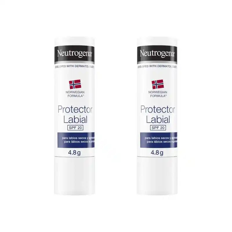 Neutrogena Baume à lèvres Spf 20, 4.8 g, paquet de 2