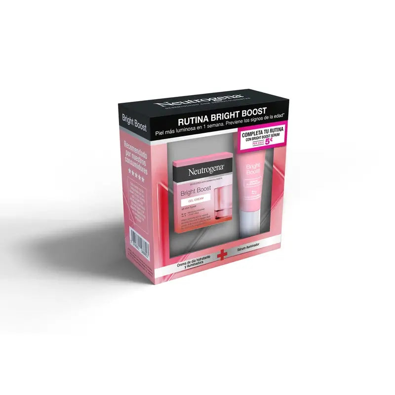 Neutrogena Bright Boost Pack Day Cream Gel 50ml + Facial Serum 30ml