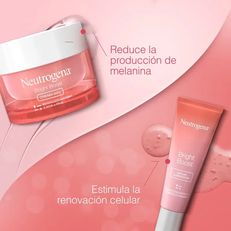 Neutrogena Bright Boost Pack Day Cream Gel 50ml + Facial Serum 30ml