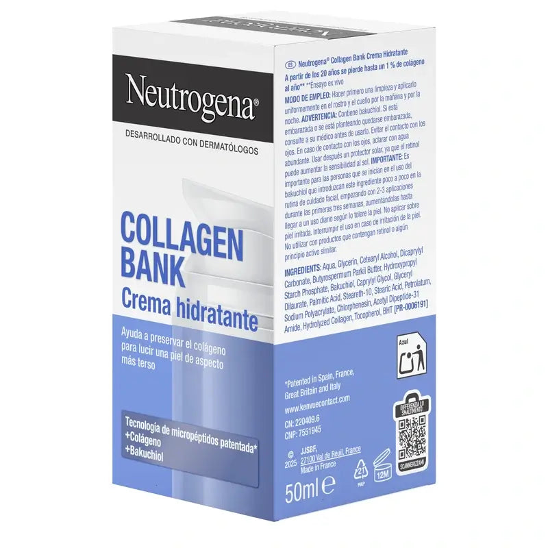 Neutrogena Collagen Bank Crème hydratante pour le visage, 50 ml