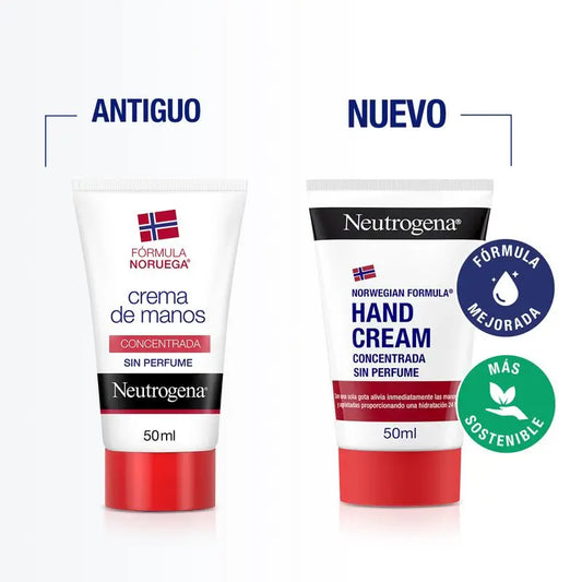 Neutrogena Crème réparatrice concentrée pour les mains, sans parfum, 50 ml