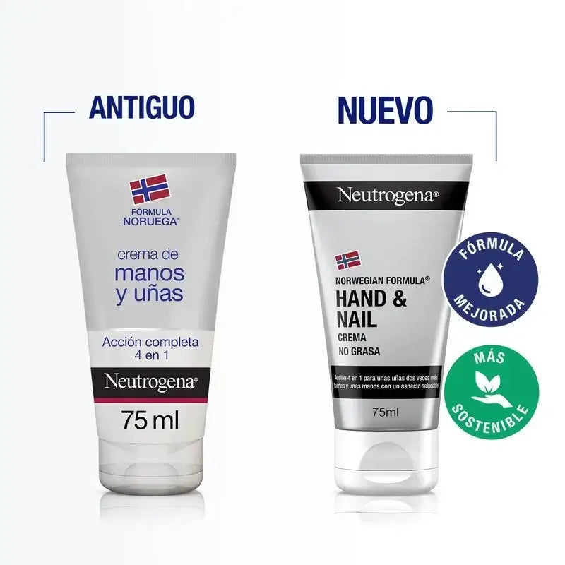 Neutrogena Hand & Nail Cream, Repairing & Strengthening, 2X75 Ml