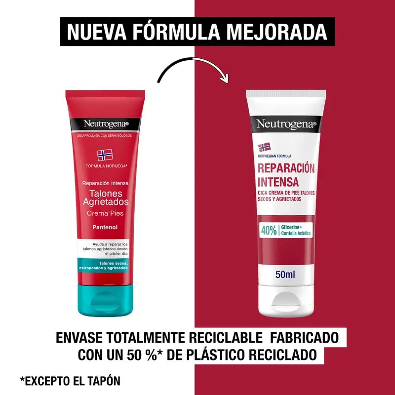 Neutrogena Crème pour talons crevassés CICA, 50 ml