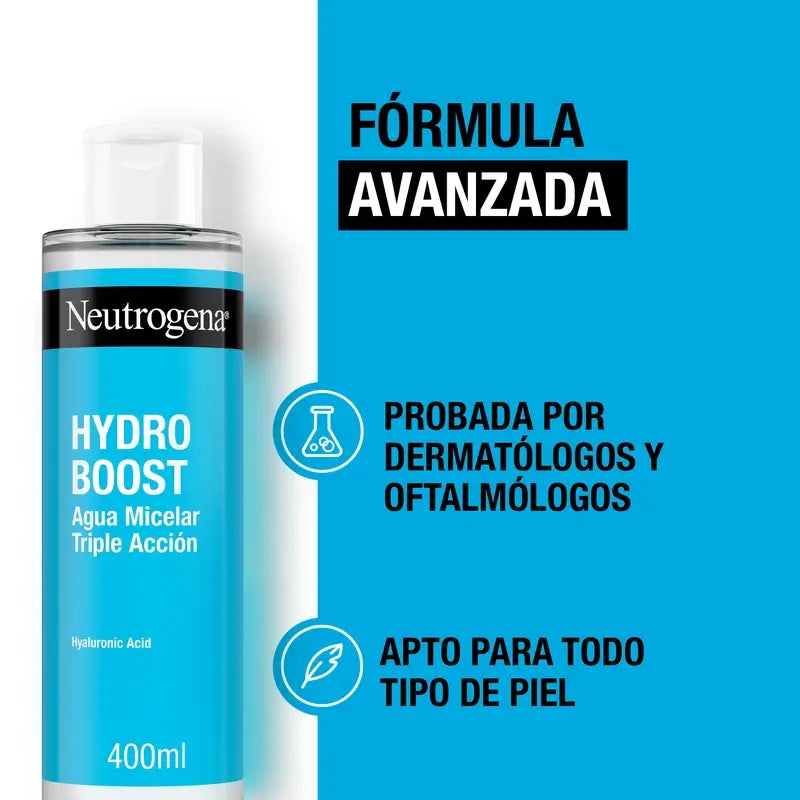 Neutrogena Hydro Boost Facial Cleansing Micellar Make-Up Remover Water, 400 ml