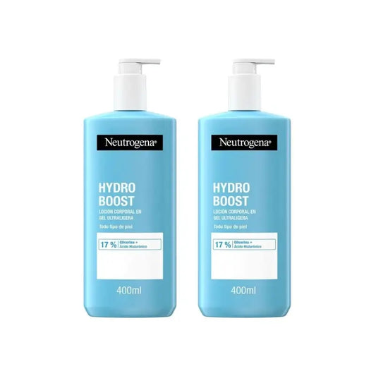 Neutrogena Hydro Boost Gel Hydratant Ultralight pour le Corps, 2X400 Ml