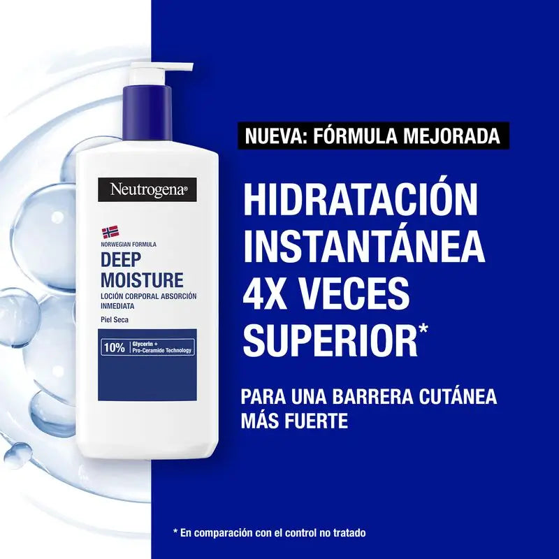 Neutrogena Crème hydratante pour le corps Peau sèche, 400 ml