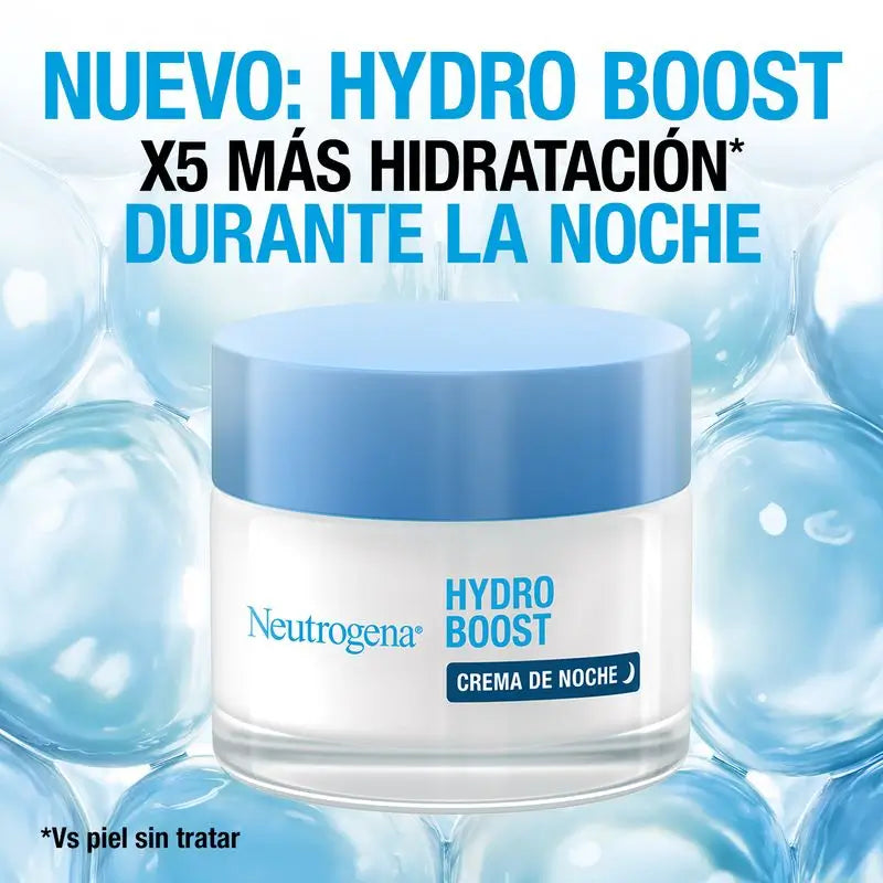 Neutrogena Hydro Boost Crème de nuit hydratante pour le visage, 50 ml