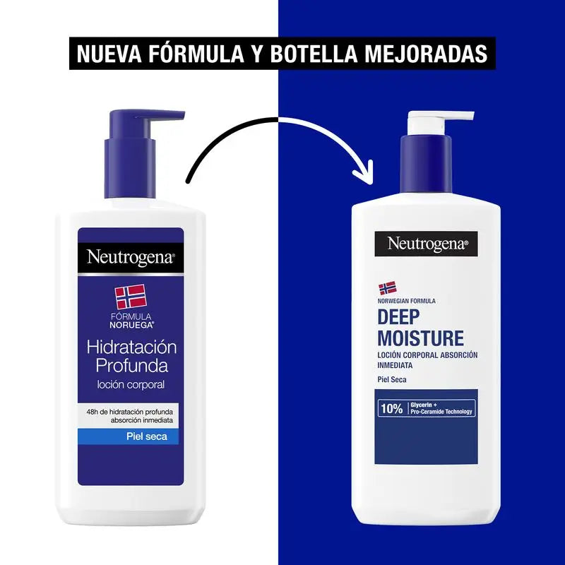 Neutrogena Moisturising Body Cream Dry Skin Pack, 2x750 ml